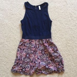 Romper with keyhole back